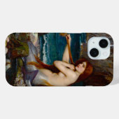 Coques Case-Mate iPhone Une sirène, vers 1900 par John Waterhouse (Verso (horizontal))
