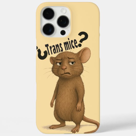 Coques Case-Mate iPhone Une souris confondue par une déclaration muette (Verso)