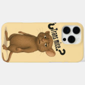 Coques Case-Mate iPhone Une souris confondue par une déclaration muette (Verso (horizontal))
