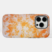 Coques Case-Mate iPhone Une texture grunge orange (Verso (horizontal))