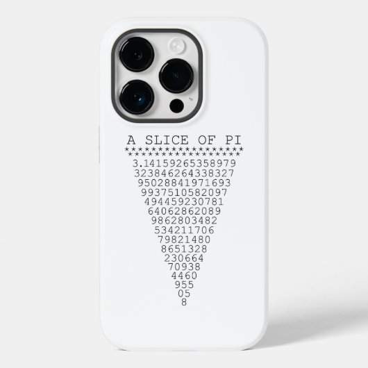 Coques Case-Mate iPhone Une tranche de chiffres Pi (Verso)