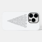 Coques Case-Mate iPhone Une tranche de chiffres Pi (Verso (horizontal))