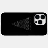 Coques Case-Mate iPhone Une tranche de chiffres Pi (Verso (horizontal))