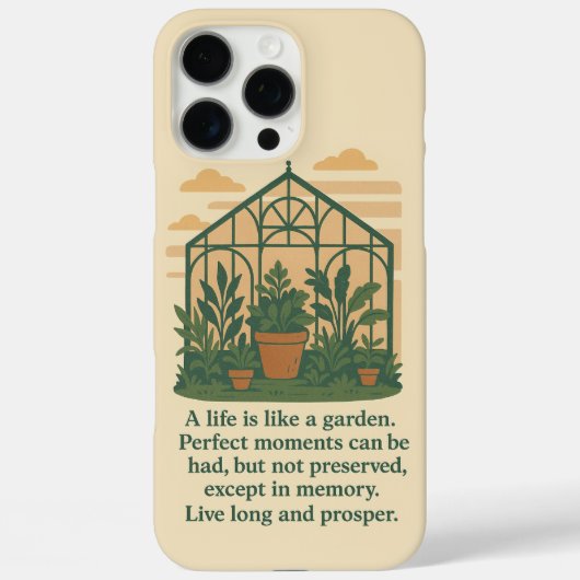 Coques Case-Mate iPhone "Une vie est comme un jardin" (Verso)