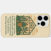 Coques Case-Mate iPhone "Une vie est comme un jardin" (Verso (horizontal))