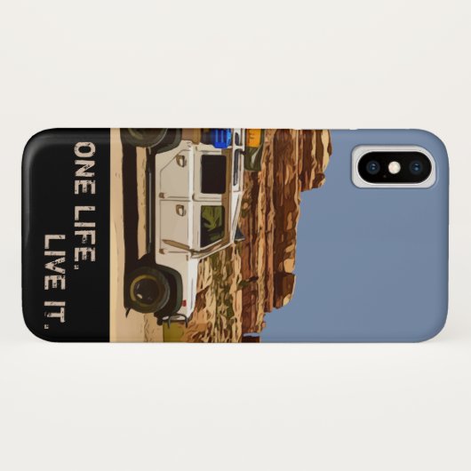 COQUES Case-Mate iPhone UNE VIE. VIVE-LE. (Dos (Horizontal))