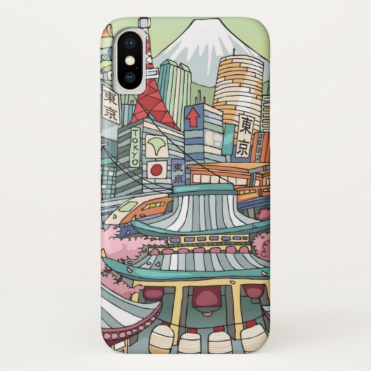 Coques Case-Mate iPhone Une vue de Tokyo (Dos)