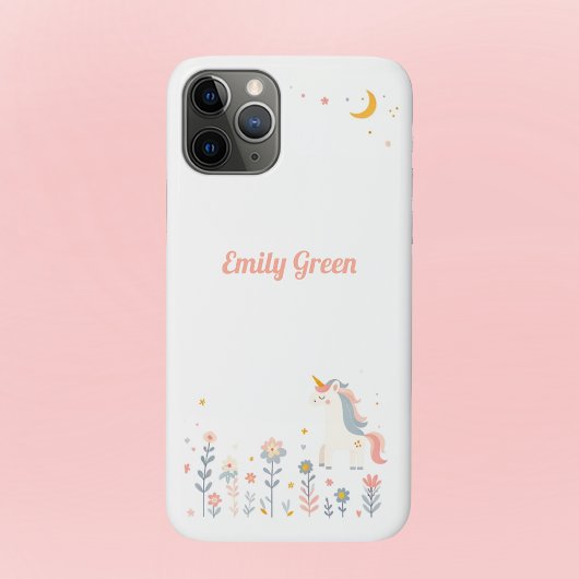 Coques Case-Mate iPhone Unicorn and Floral Garden Phone Case