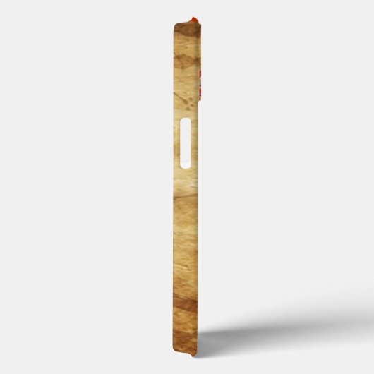 Coques Case-Mate iPhone UNICORN Monogramme de parchemin Brown (Verso / Droite)