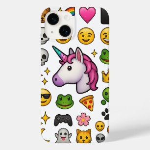 Coque Pour iPhone 14 Unicorn Vibes Emoji Explosion