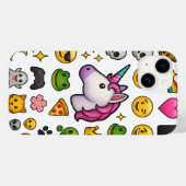 Coques Case-Mate iPhone Unicorn Vibes Emoji Explosion (Verso (horizontal))