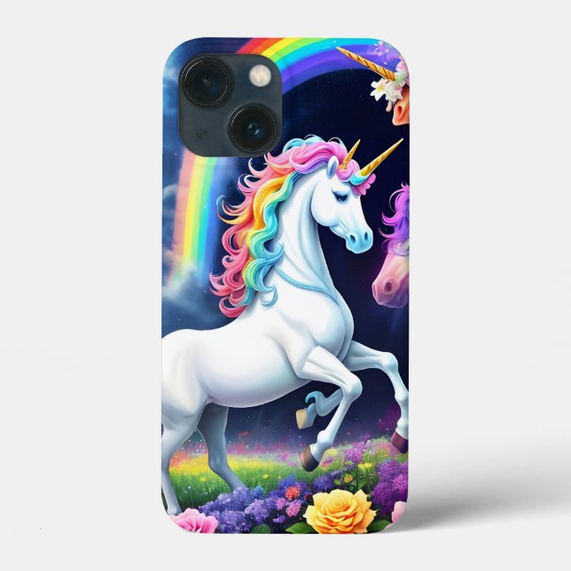 Coques Case-Mate iPhone Unicorne arc-en-ciel une (Verso)