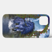 Coques Case-Mate iPhone Unicorne bleue 2 (Verso (horizontal))