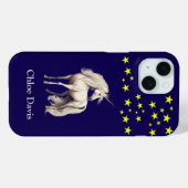 Coques Case-Mate iPhone Unicorne Bleue Magique (Verso (horizontal))