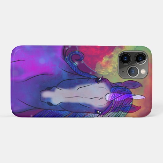 Coques Case-Mate iPhone Unicorne cosmique 5 (Dos (Horizontal))