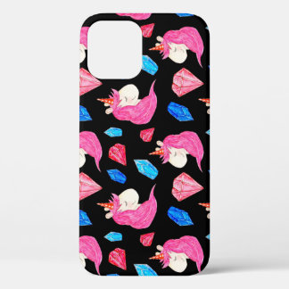 Case-Mate iPhone Case Unicorne, cristaux : magique motif aquarelle.