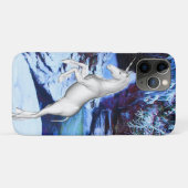 Coques Case-Mate iPhone Unicorne dans la neige (Dos (Horizontal))