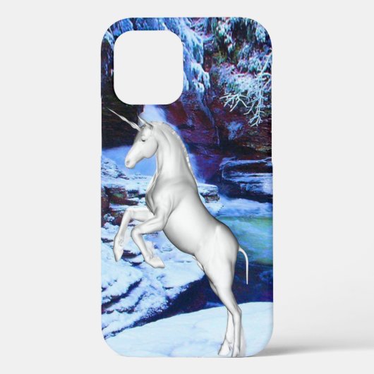 Coques Case-Mate iPhone Unicorne dans la neige (Verso)