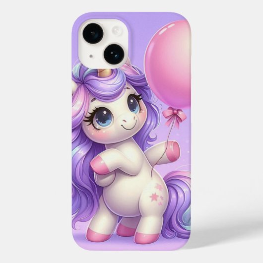 Coques Case-Mate iPhone Unicorne joueuse tenant un ballon (Verso)