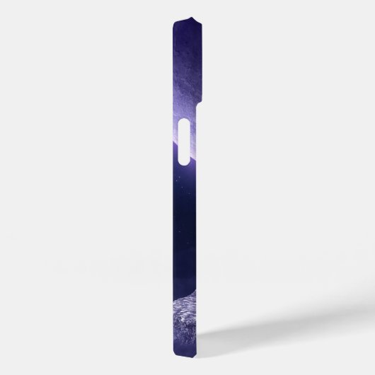 Coques Case-Mate iPhone Unicorne Lune violet (Verso / Droite)
