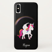 Coques Case-Mate iPhone Unicorne magique personnalisée (Dos)