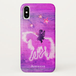 Case-Mate iPhone Case Unicorne magique personnalisée Silhouette Bleu ro