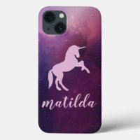 unicorne mignonne mauve magique