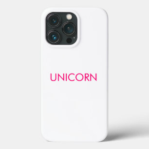 Case-Mate iPhone Case "Unicorne" minimaliste rose chaud fuchsia blanc