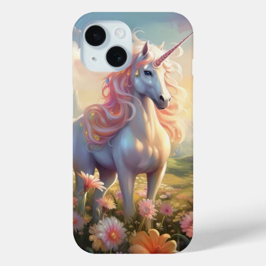 Coques Case-Mate iPhone Unicorne rose (Verso)