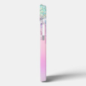 Coques Case-Mate iPhone Unicorne rose mignonne Parties scintillant arc-en- (Verso / Gauche)