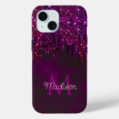 Coques Case-Mate iPhone Unicorne rouge mignon Unicorne Parties scintillant (Verso)