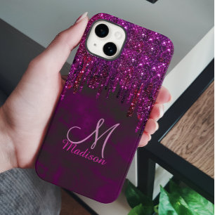 Coque Pour iPhone 14 Unicorne rouge mignon Unicorne Parties scintillant