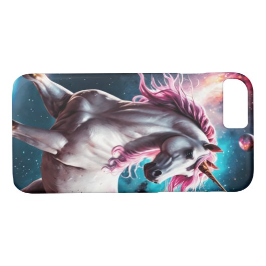 Coques Case-Mate iPhone Unicorne spatiale (Dos (Horizontal))