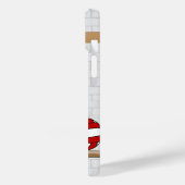 Coques Case-Mate iPhone Uniforme de Custom Netball Red with Blue and White (Verso / Gauche)