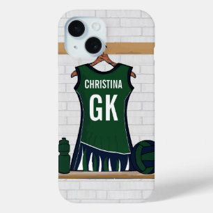 Coque Pour iPhone 15 Uniforme Netball Personnalisé