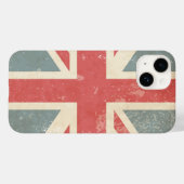 Coques Case-Mate iPhone Union Jack britannique en détresse (Verso (horizontal))