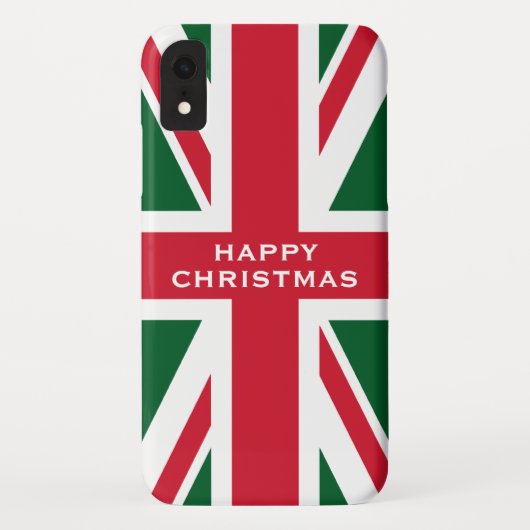 Coques Case-Mate iPhone Union Jack de Noël (Dos)