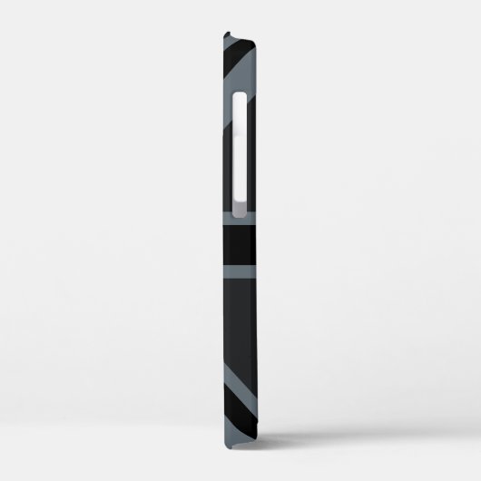 Coques Case-Mate iPhone Union Jack en noir gras (Verso / Gauche)