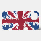 Coques Case-Mate iPhone Union Jack Liquid Art (Verso (horizontal))