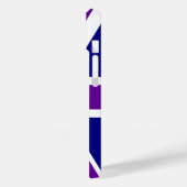 Coques Case-Mate iPhone Union Jack marine et violette (Verso / Gauche)