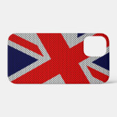 Coques Case-Mate iPhone Union Jack moderne sur l'impression en fibre de ca (Verso (horizontal))