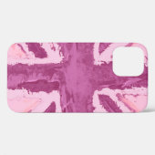 Coques Case-Mate iPhone Union Jack Peint Royaume-Uni Art Plum (Verso (horizontal))