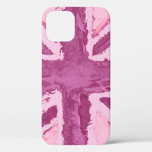 Coques Case-Mate iPhone Union Jack Peint Royaume-Uni Art Plum (Verso)