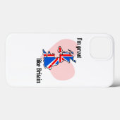 Coques Case-Mate iPhone Union Jack UK Design avec Heart (Verso (horizontal))