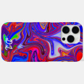 Coques Case-Mate iPhone Unique Abstrait Marbré Liquifié & Coloré (Verso (horizontal))