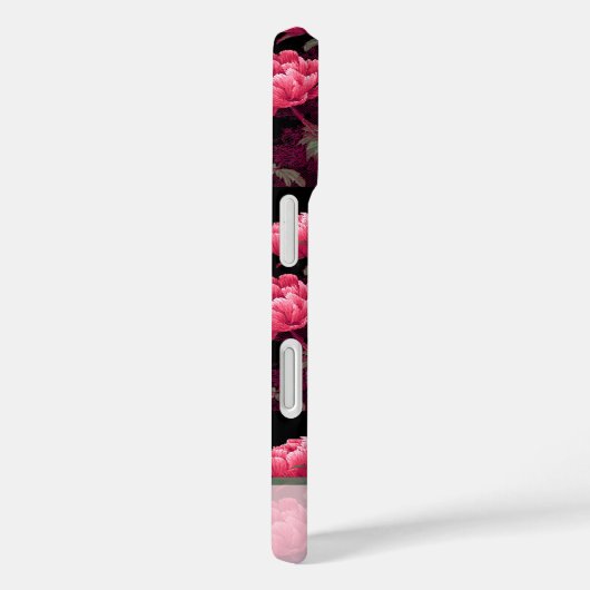 Coques Case-Mate iPhone Unique Birthday Party Peony Name (Verso / Droite)