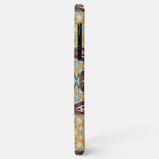 Coques Case-Mate iPhone Unique Brown jaune Turquoise Rouge Kaleidoscope Ar (Dos/Gauche)