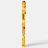 Coques Case-Mate iPhone unique élégant jaune floral (Verso / Droite)