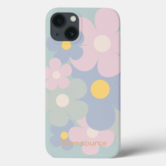 Coques Case-Mate iPhone Unique Élégant Nature Pastel Fleur Personnalisé Mo (Verso)