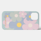 Coques Case-Mate iPhone Unique Élégant Nature Pastel Fleur Personnalisé Mo (Verso (horizontal))